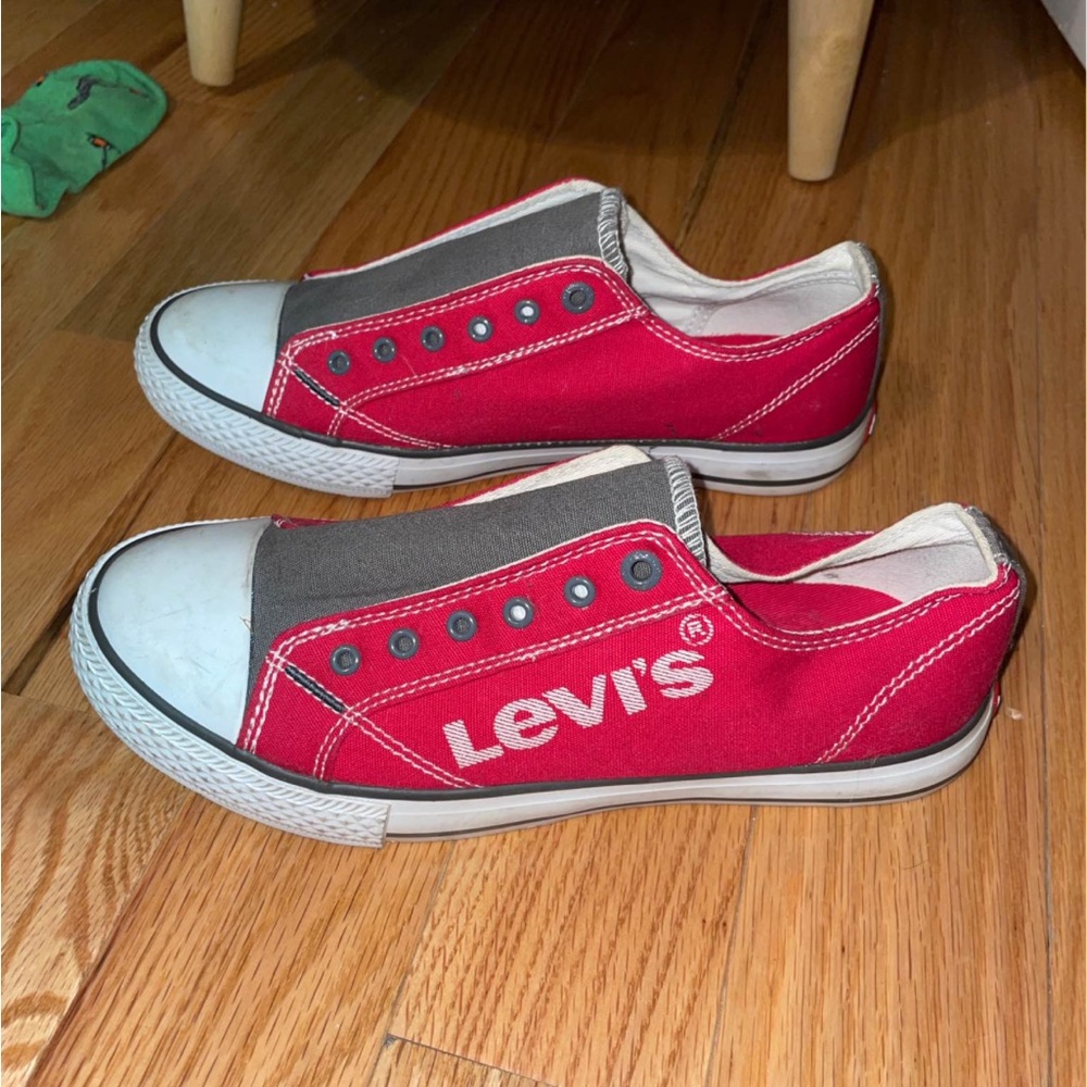 Red Levi's Low Top Shoes
